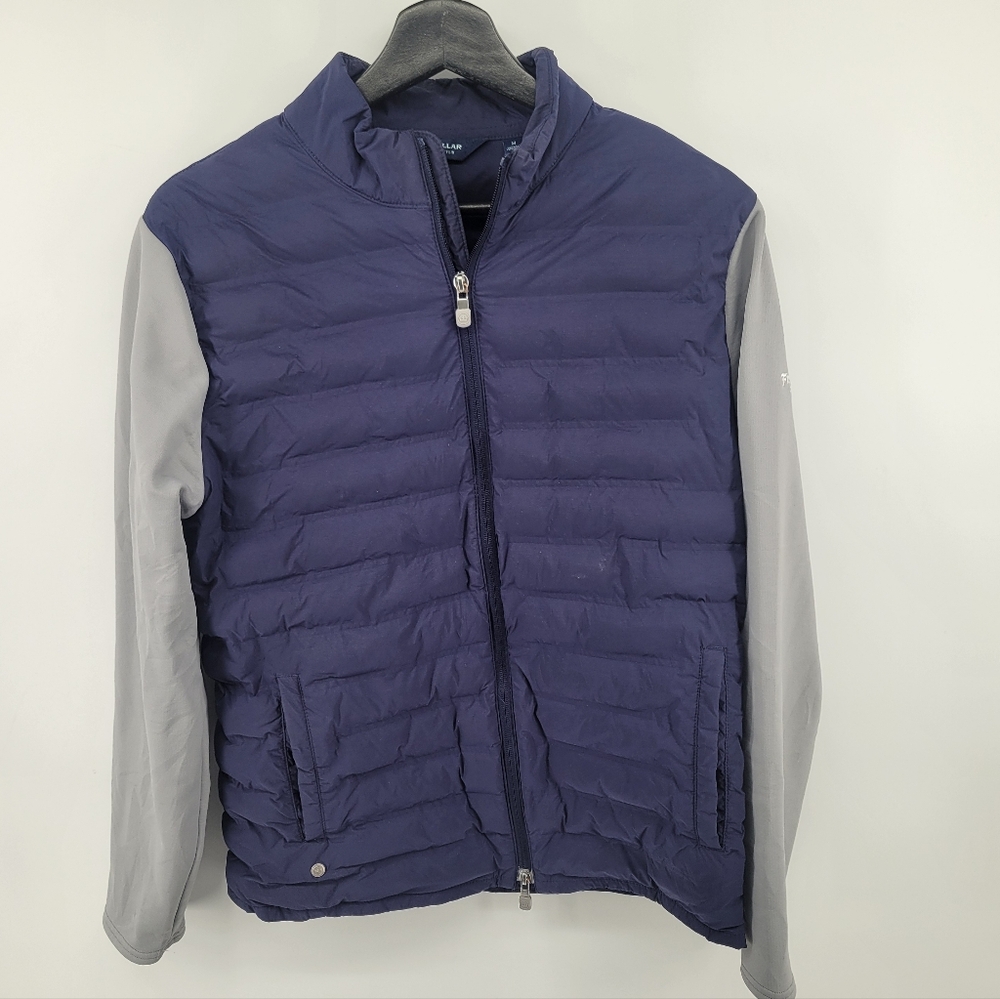 Peter Millar Blue and Gray Puffer Jacket